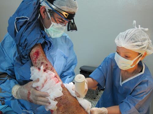 surgical care to victims of violence.