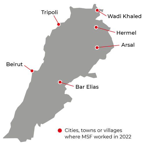 Lebanon IAR map 2022